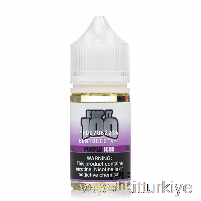 Vape Pen Vape Mate Mor Buzlu - 100 Tuzda Tutun - 30ml 50mg